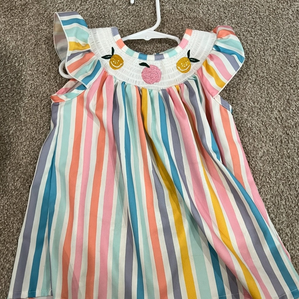 Colorful Striped Sleeveless Dress